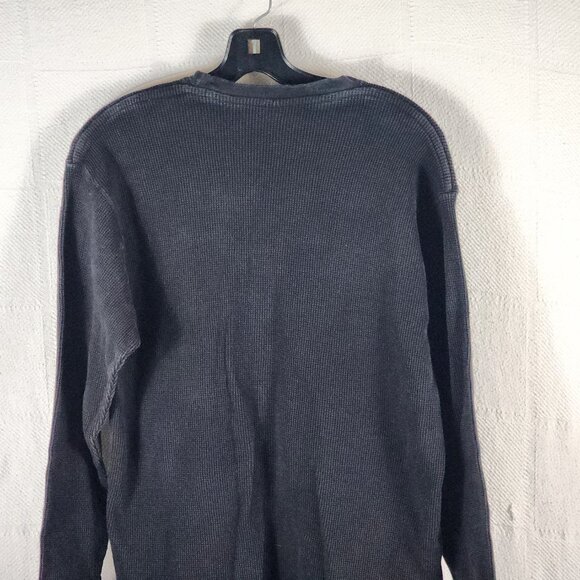 Gemrock Heavy Weight Black Cotton Waffle Knit LS Crew Neck Thermal Shirt Sz 2XL - Picture 9 of 16